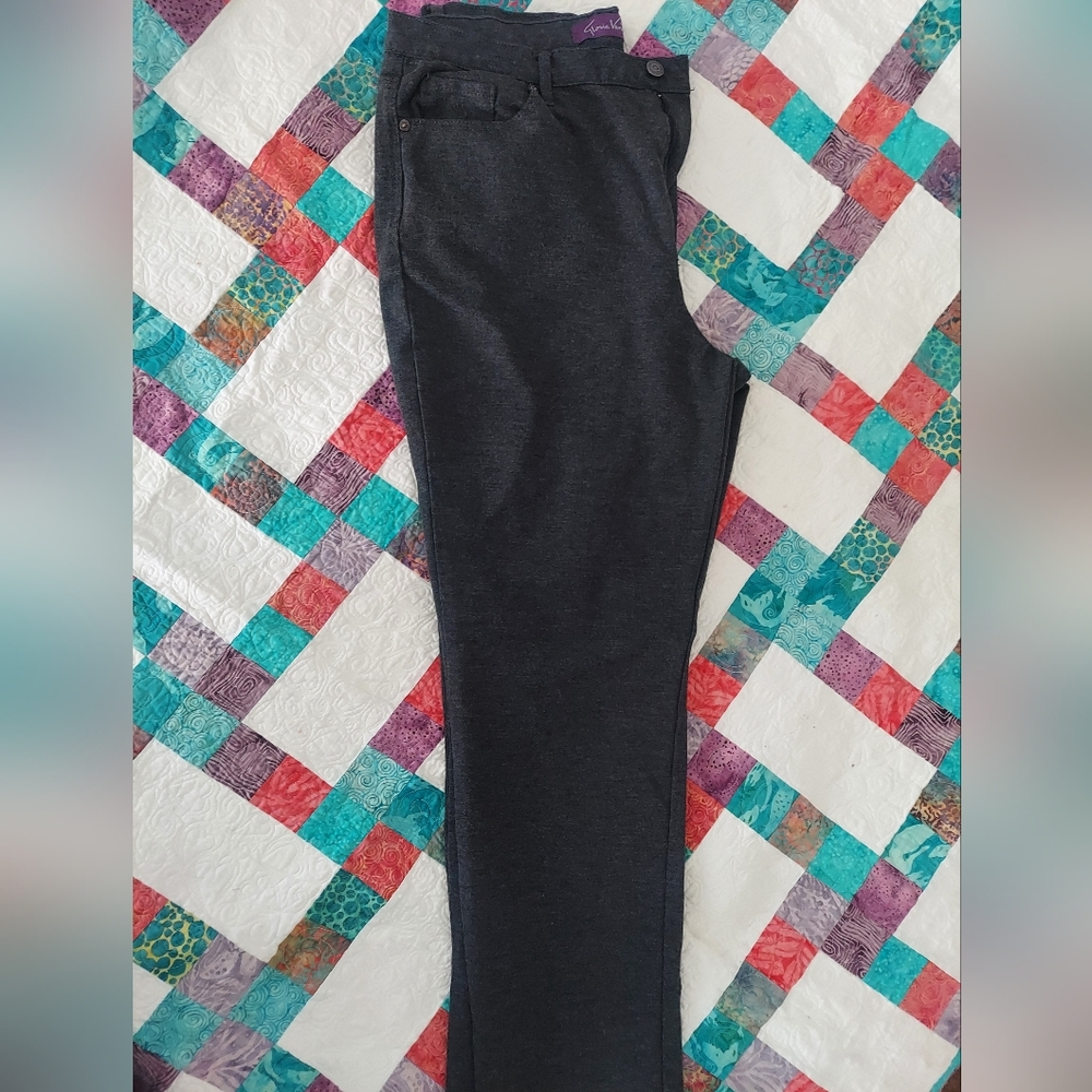 Gloria Vanderbilt Amanda Grey pants size 18